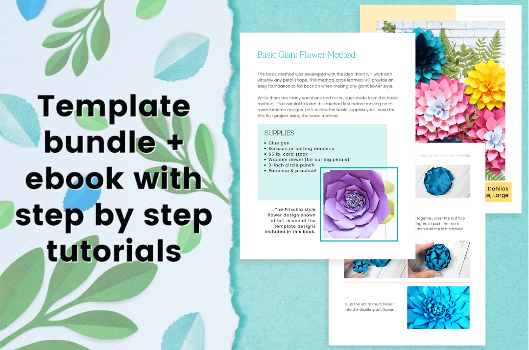 Template Bundle & ebook with step by step tutorials